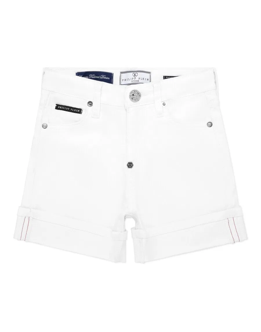 Джинсы Philipp Plein Regular из белого денима