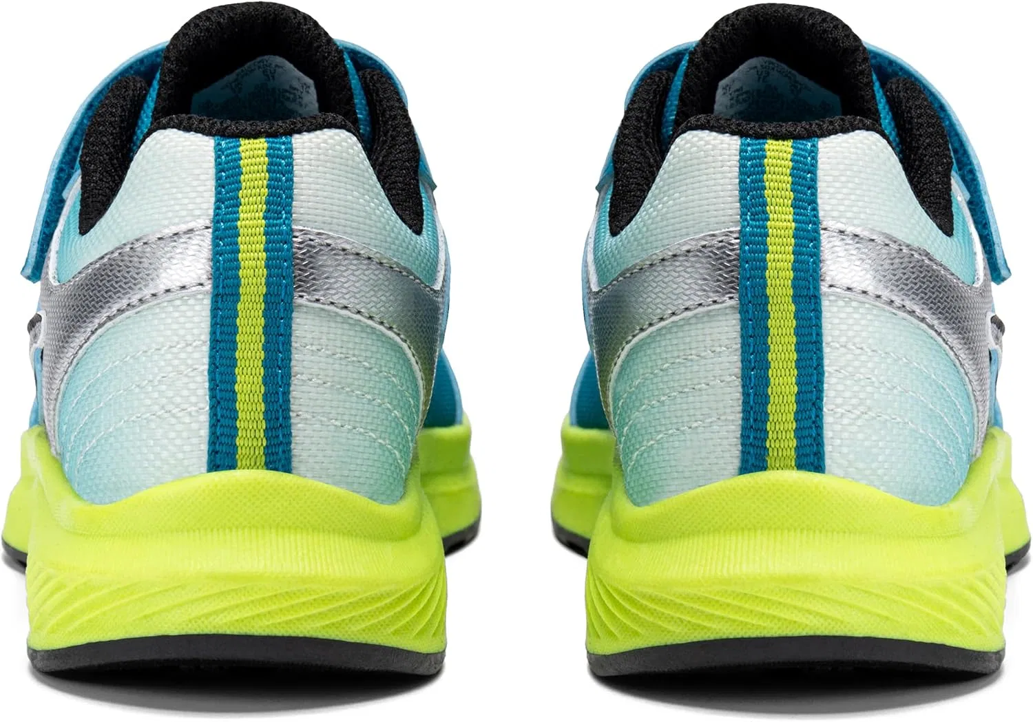 Детские кроссовки с альтернативной застежкой Cohesion Kdz Saucony, Turq/Lime — фото 3