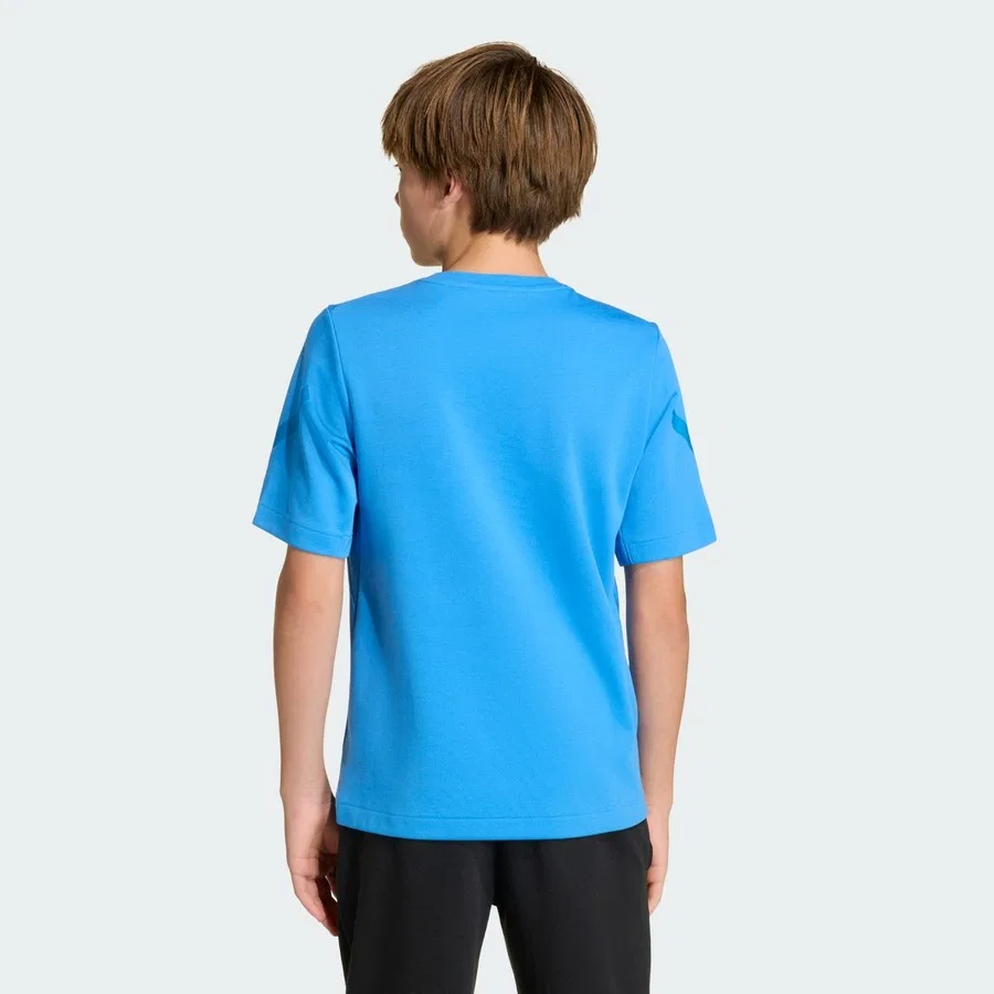 Детская футболка с принтом Z.N.E. Tee Kids adidas, Синий — фото 2