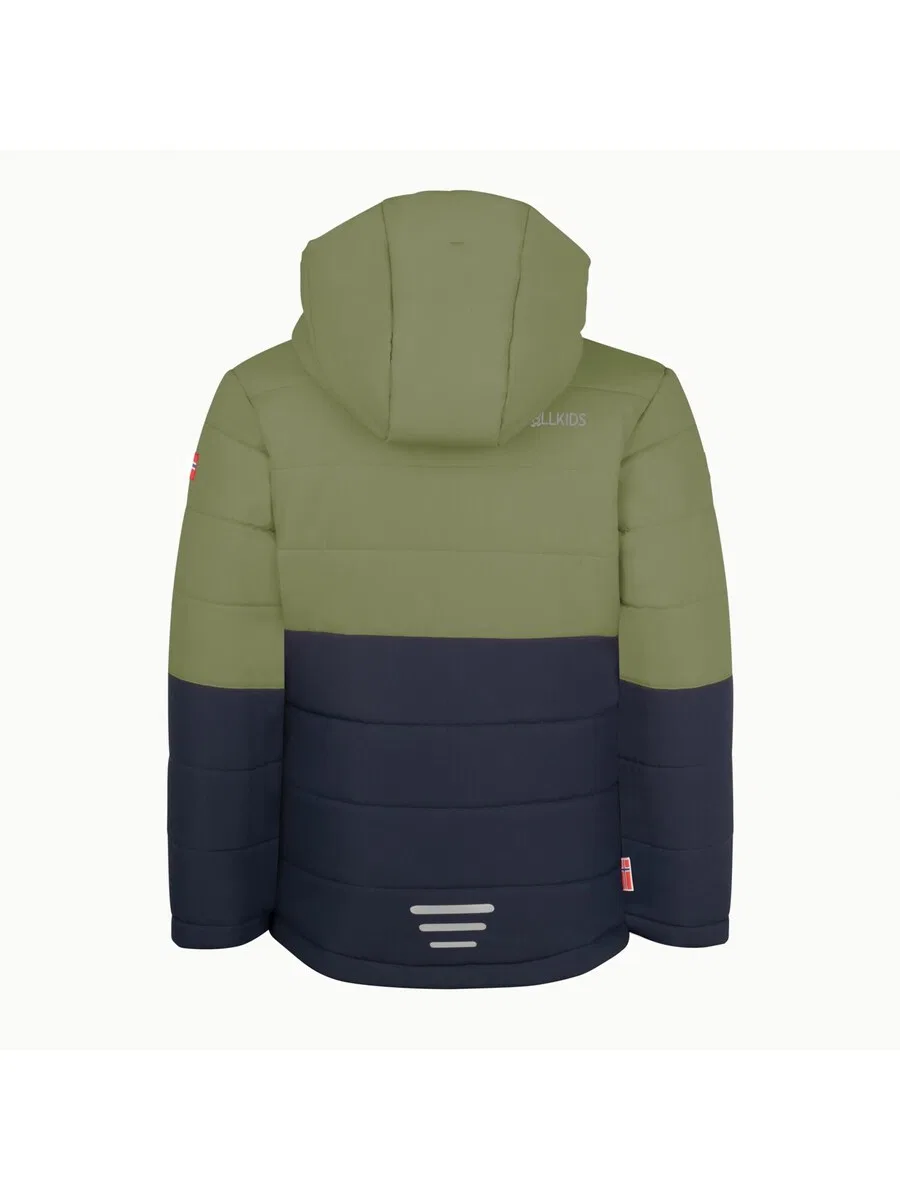 Зимняя куртка TROLLKIDS оливкового цвета