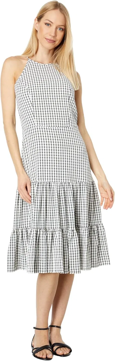 Женское платье-футляр с окном в клетку Tommy Hilfiger, Ivory/Black