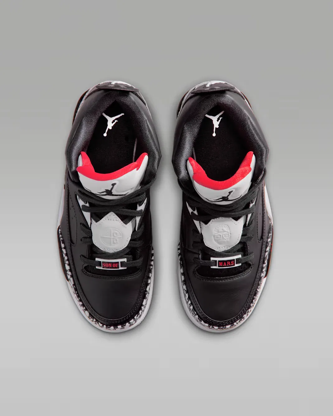 Кроссовки для детей постарше Jordan Son of Mars Low, Black/University Red/Grey Mist/Black — фото 4