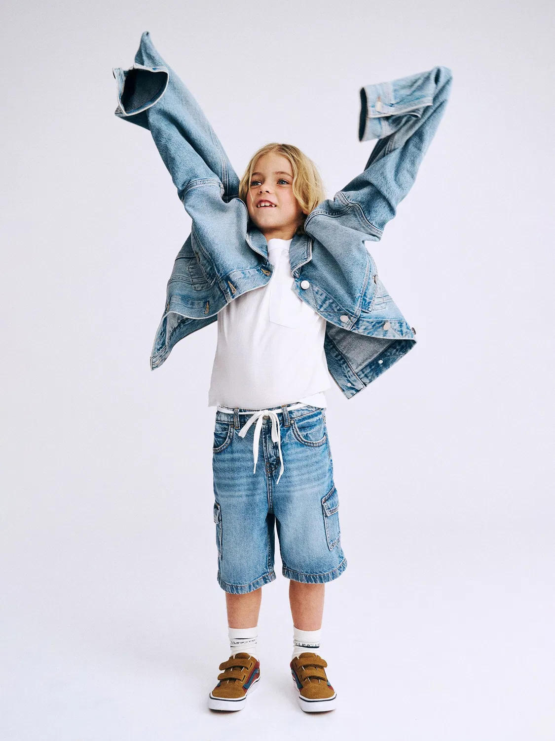 Шорты джинсовые Super Baggy Cotton On, Mid Blue — фото 3