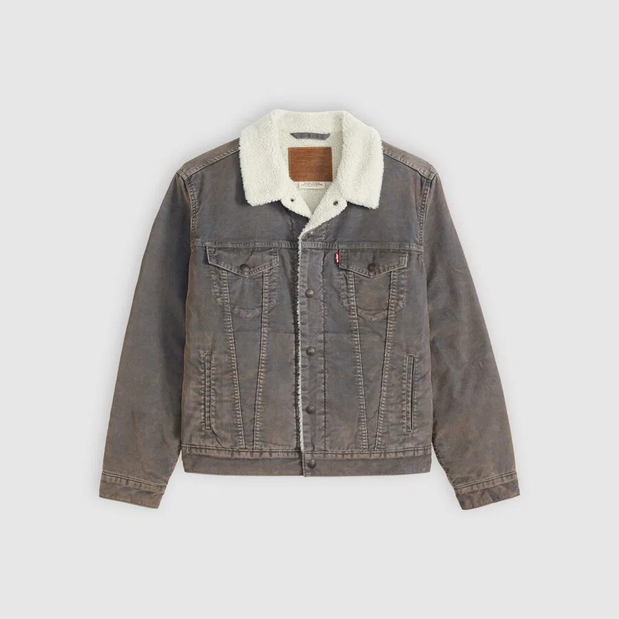 Куртка LEVI'S межсезонья 'TYPE 3' коричневого цвета — фото 3