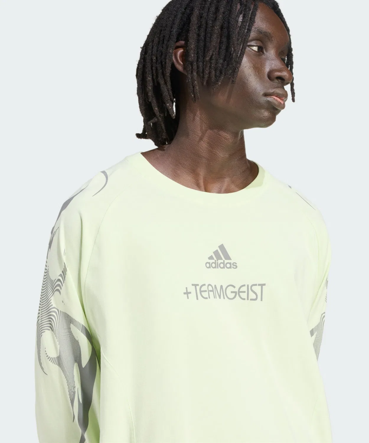 Мужская футболка с длинным рукавомAdilenium Season 4 Teamgeist Graphic Adidas, Green — фото 4