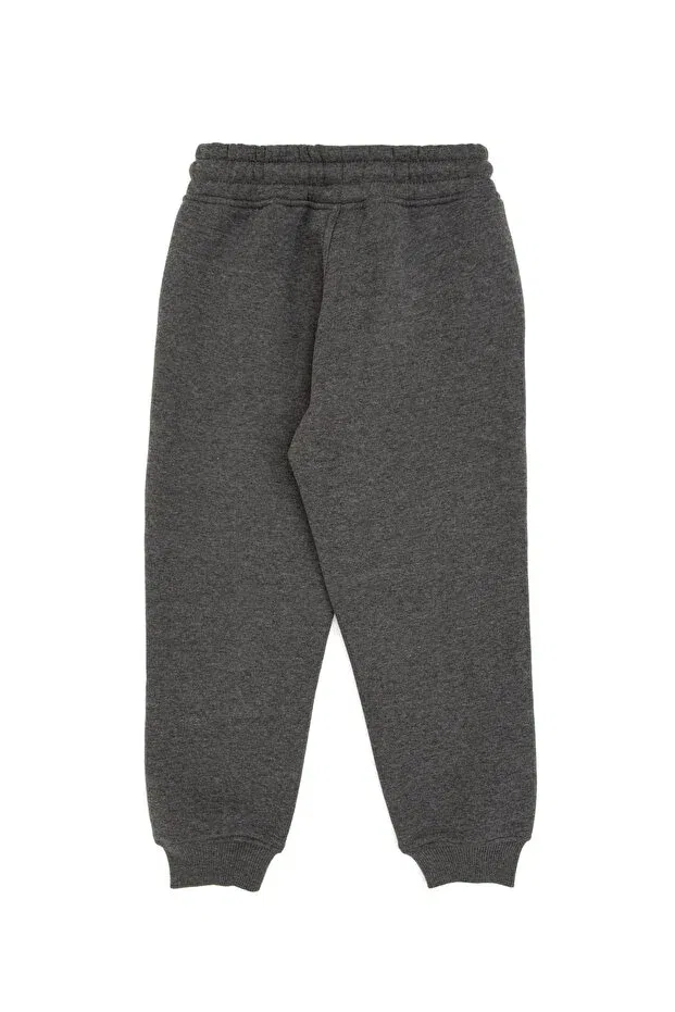 Детские спортивные штаны для мальчиков на флисе U.S. Polo Assn., Anthracite Melange — фото 4