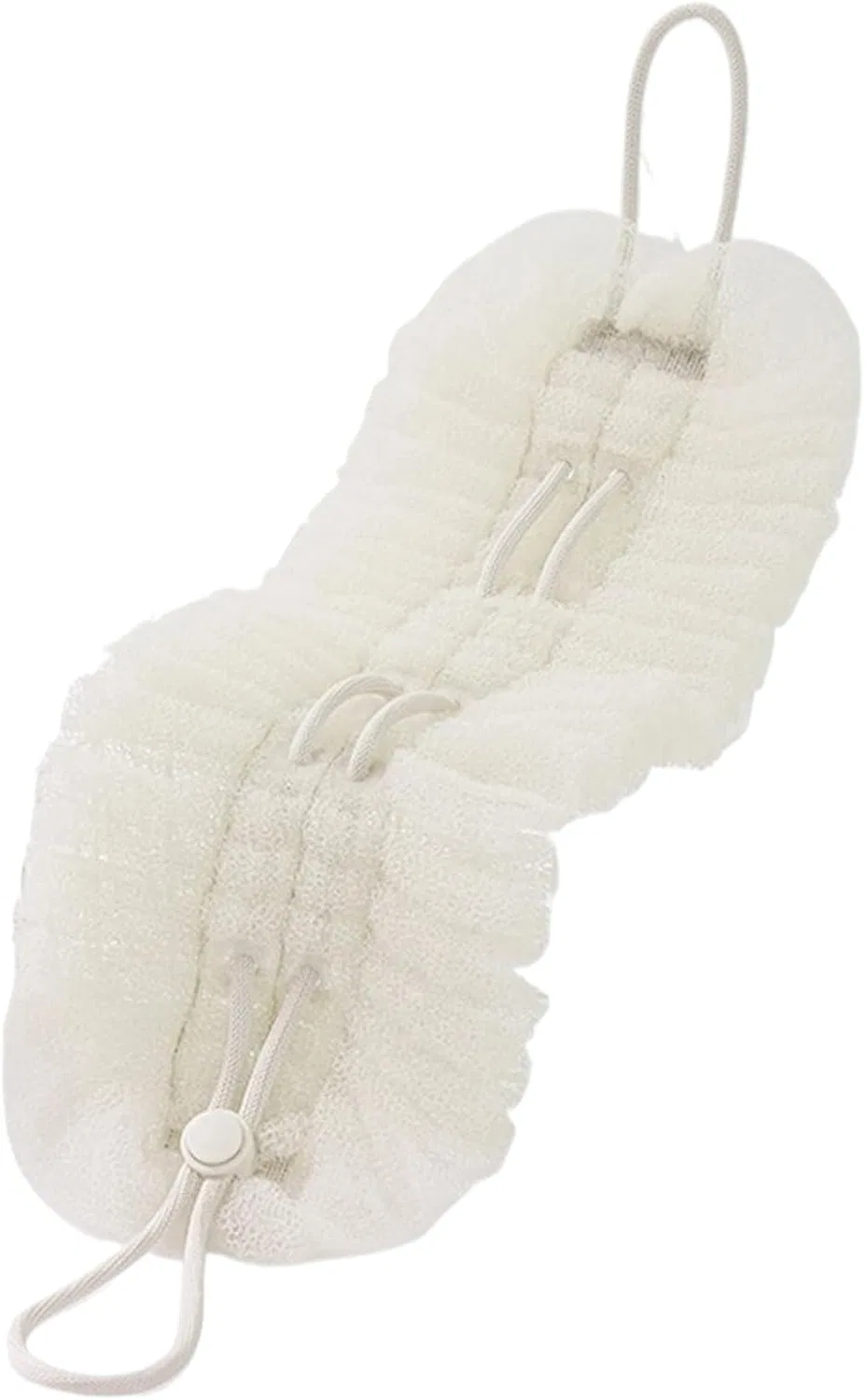 Набор для душа: мочалка и скраб для тела, Generisch, 14x49 см, Cream Colored