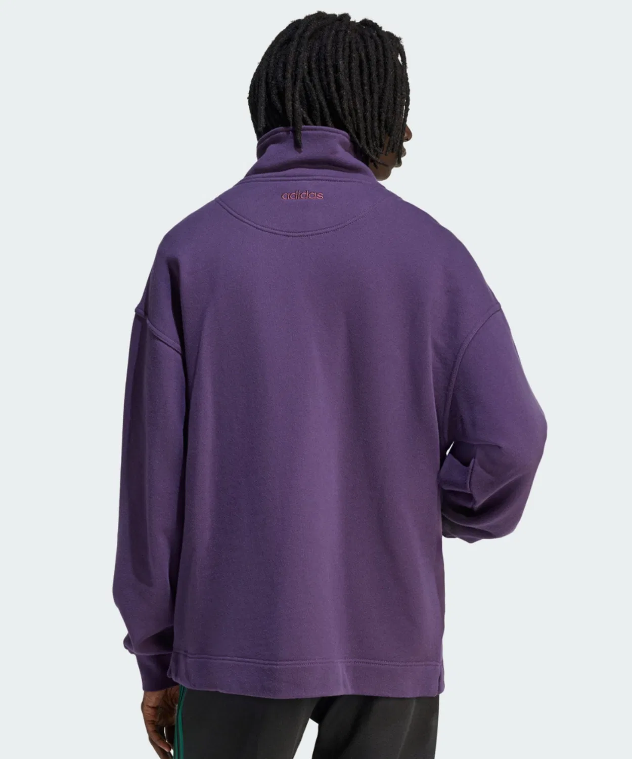 Мужское худи с графическим принтом, половинная молния, модель 90s Alternative Sports Adidas, Purple — фото 3