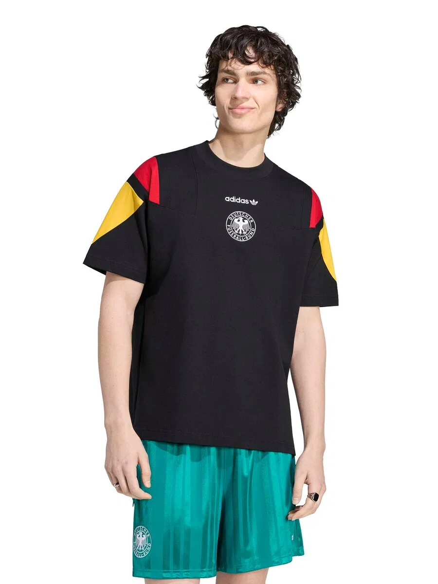 Футболка ADIDAS PERFORMANCE Performance Shirt 'DFB EQT' черного цвета — фото 2