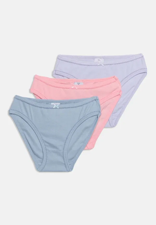Трусы из хлопка, 3 шт, Petit Bateau pink, lilac, green, зеленый/розовый/сиреневый