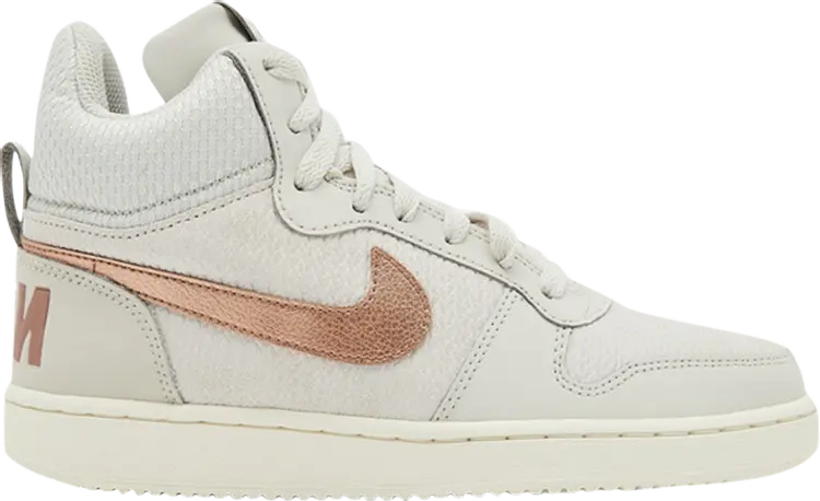

Кроссовки Nike Wmns Court Borough Mid Premium 'Light Bone Metallic Red Bronze', белый