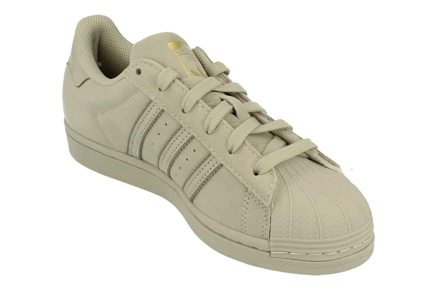 Детские кроссовки с верхом из натуральной кожи Superstar El I Gymnastics Shoe Adidas, Grey Grey — фото 4