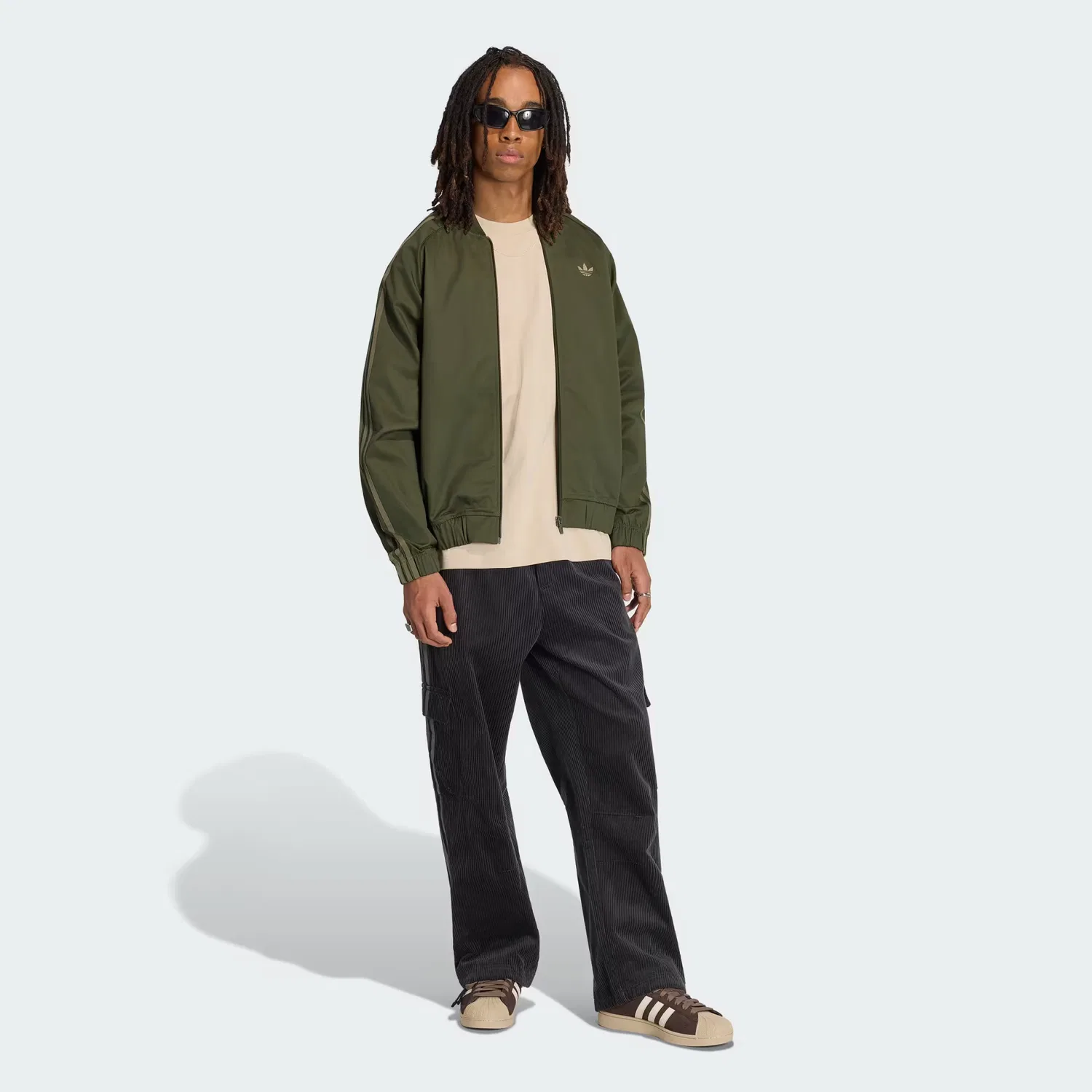 Мужская олимпийка свободного кроя SST Adicolor Classics Adidas Originals, Night Cargo — фото 4