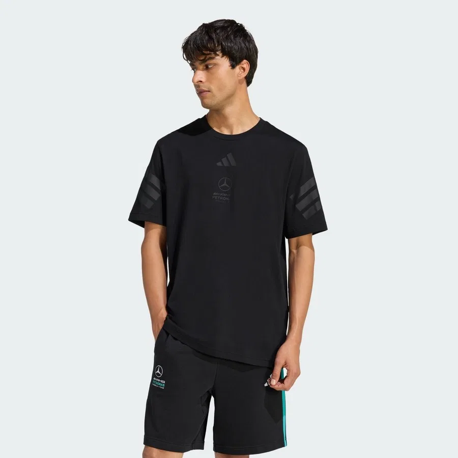 Футболка с принтом Mercedes - AMG Petronas Formula 1 Team Night adidas, Черный