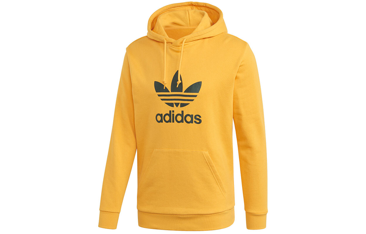 

Толстовка с трилистником мужская золотая Adidas Originals, цвет Gold
