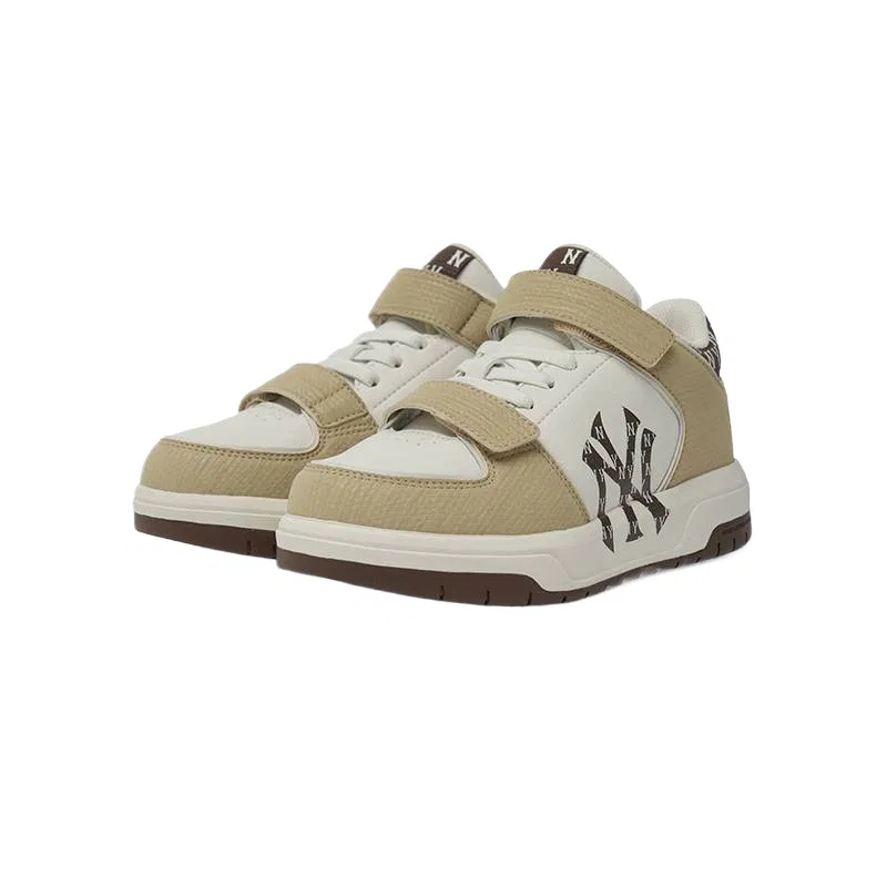 Детские кроссовки для скейтбординга с принтом New York Yankees MLB KIDS, Beige Yellow — фото 3