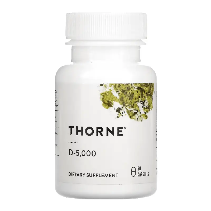 

Витамин D Thorne Research 125 мкг 5000 МЕ, 60 капсул