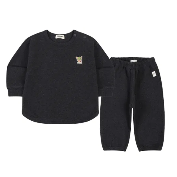 Футболка с длинным рукавом, символ, RC 0902, Kangol Kids, угольный