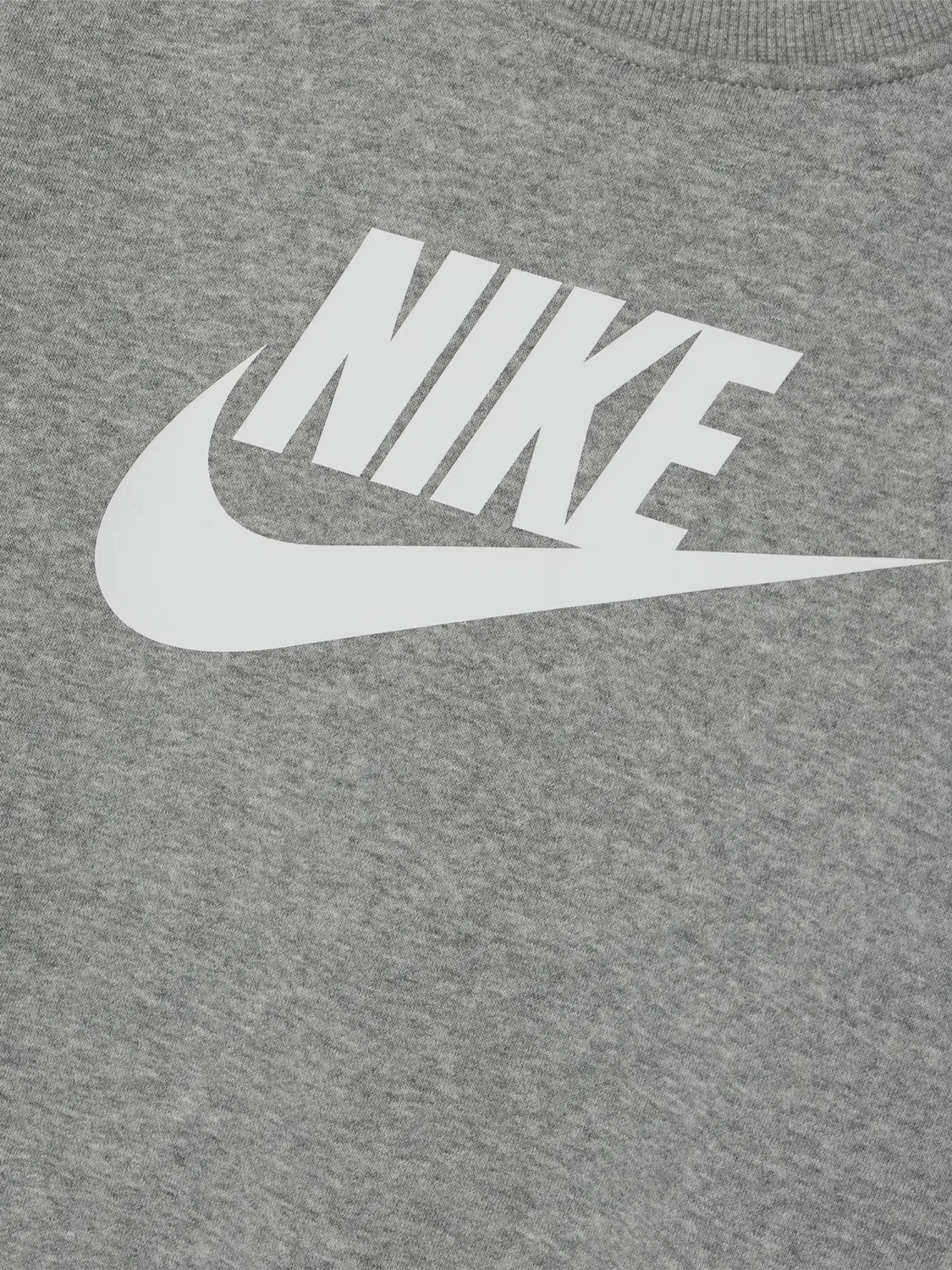 Детский свитшот с круглым вырезом Nike, серый — фото 3
