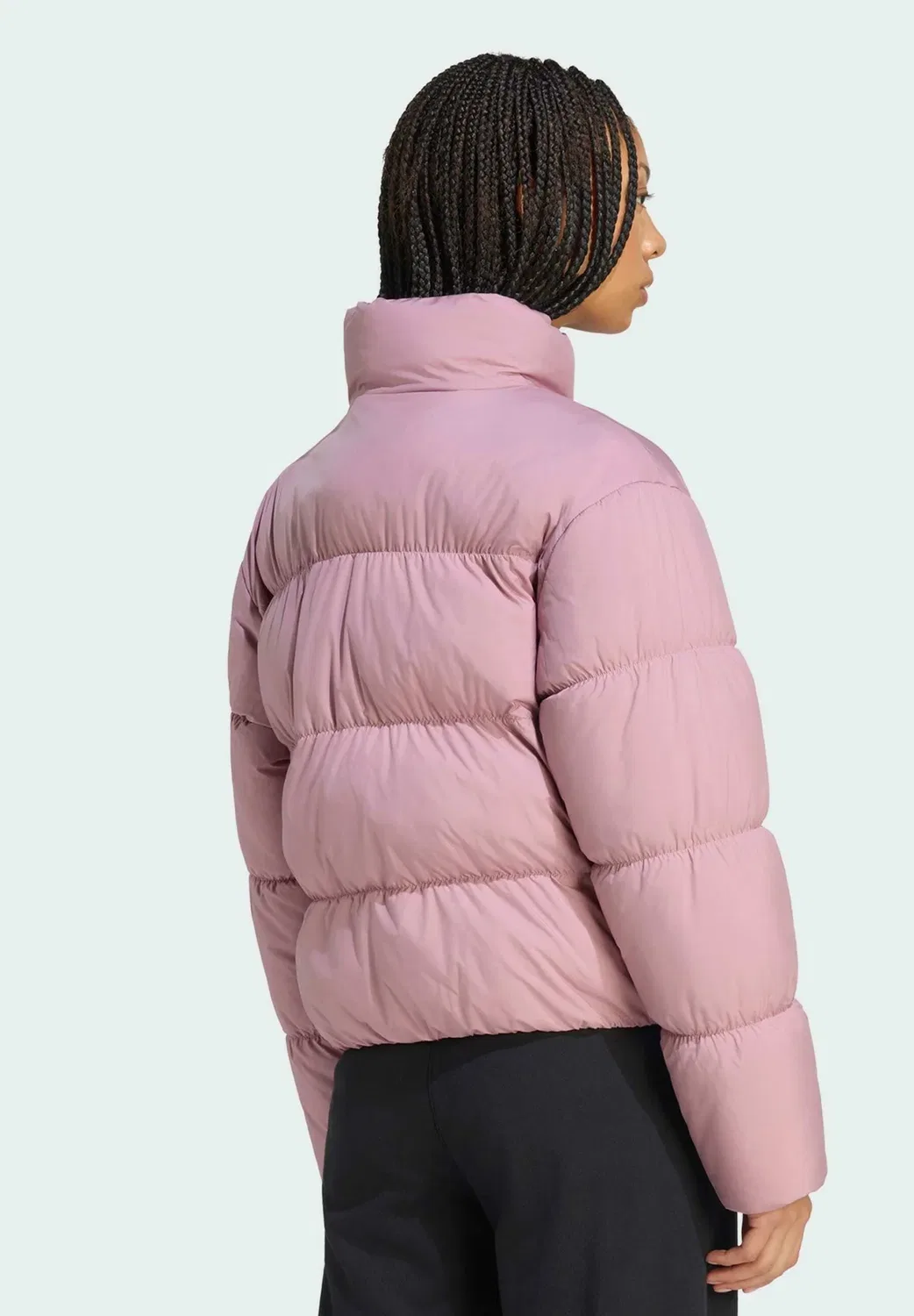 Короткая зимняя куртка Adidas Originals, Magic Mauve — фото 2
