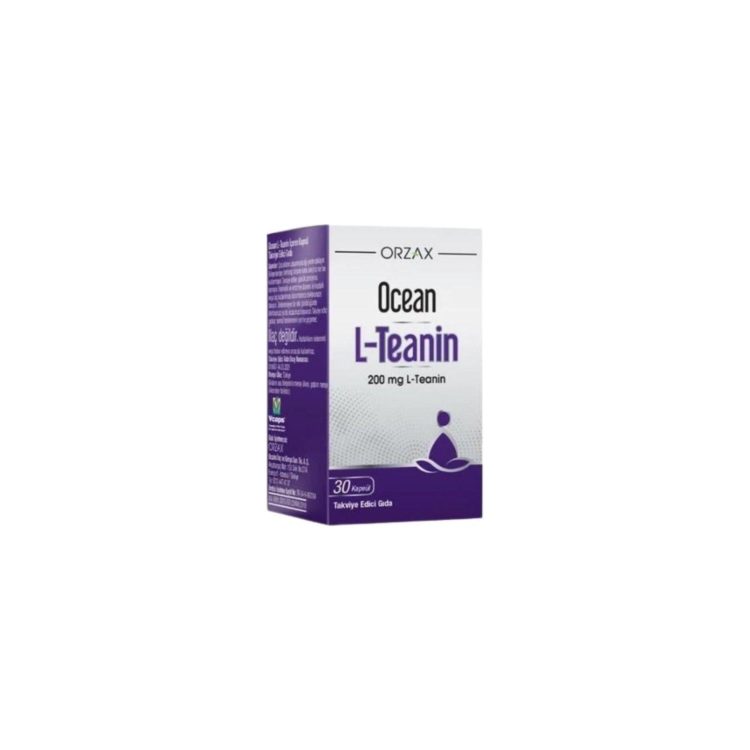 

Добавка Orzax Ocean L-Theanine Supplementary Food 200 мг, 30 капсул