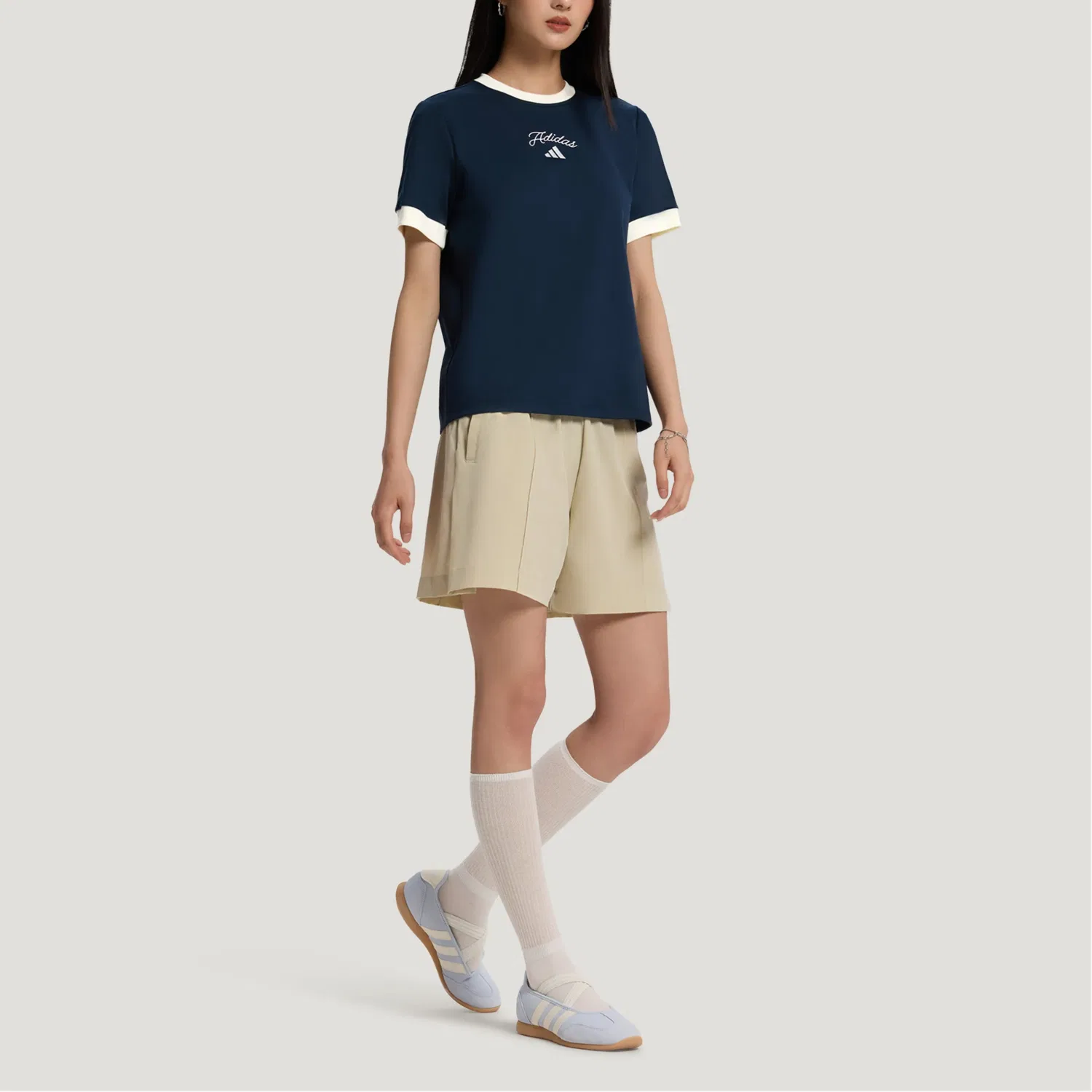 Футболка с круглым вырезом Aurora Ink Blue, Adidas — фото 4