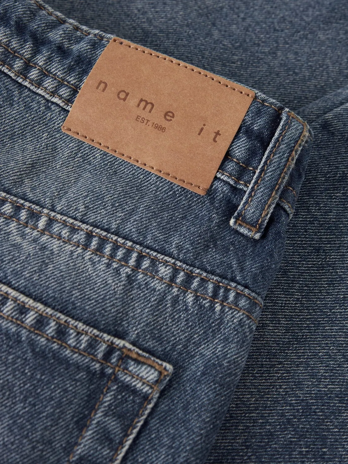 Джинсы свободные с принтом NKMRYAN LOOSE JEANS 5760-RM Name It, синий — фото 2