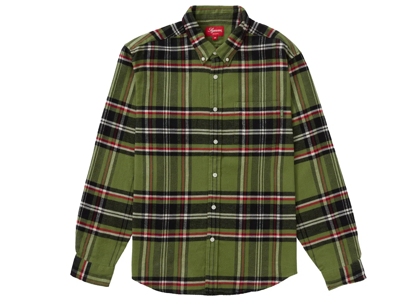 Мужская фланелевая рубашка с клеткой Supreme Shirt, Green