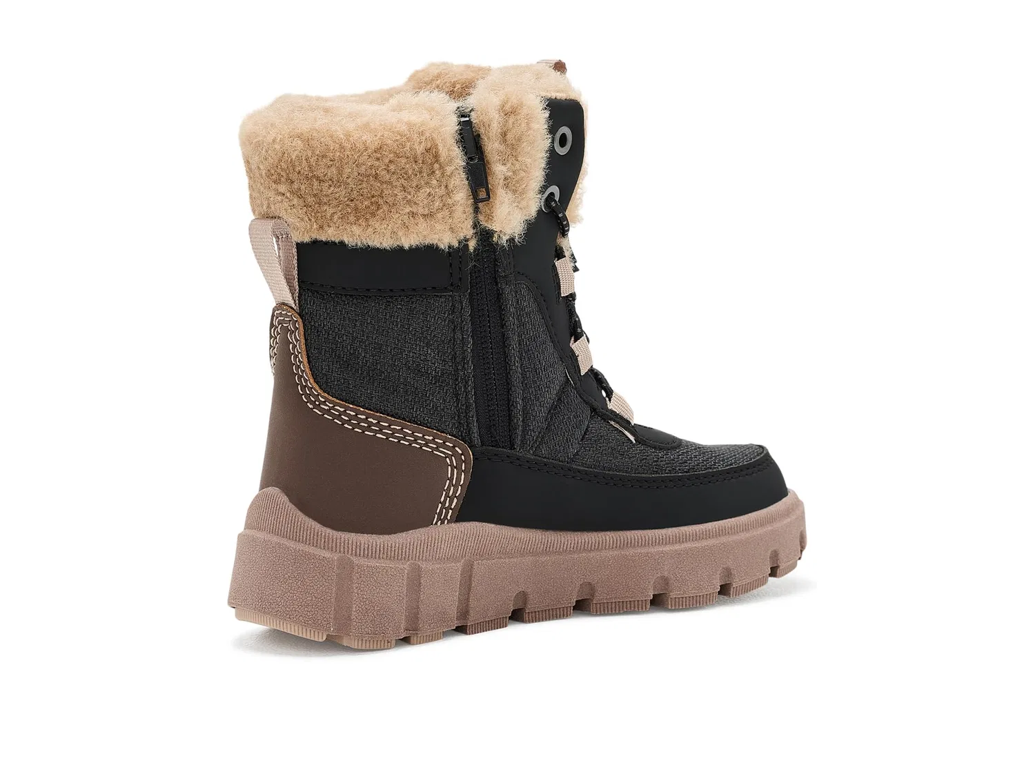 Ботинки Seekerf (для маленьких и больших детей) Kamik Kids, Black/Dark Brown — фото 4