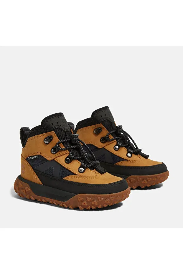 Детские ботинки для девочек с коротким каблуком Timberland, Yellow1 — фото 2