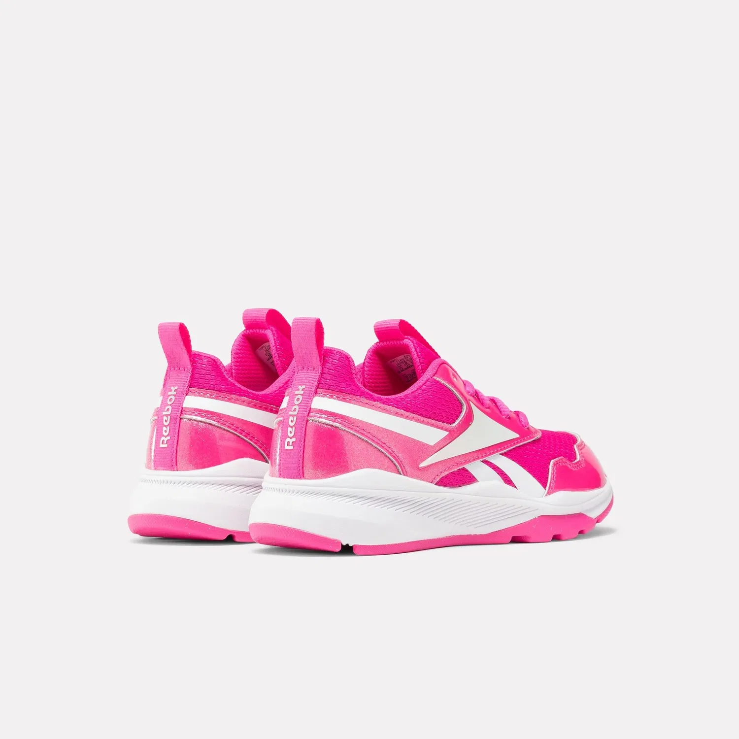 Детские кроссовки для девочек с кожаным верхом Reebok Xt Sprinter 2.0 Reebok, Laspin Ftwwht Silvmt — фото 3