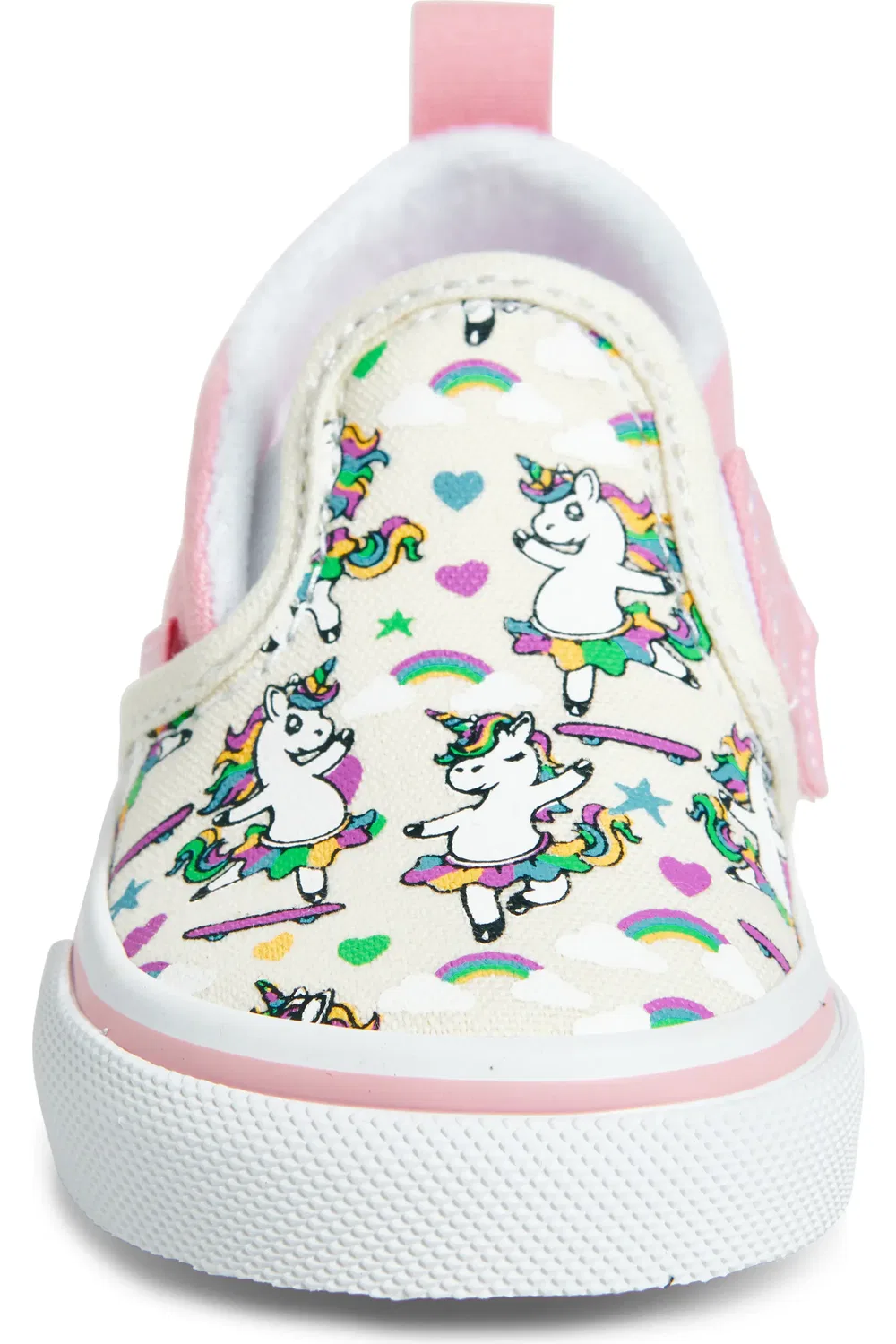 Детские кеды slip-on на липучке Vans, Ballet Skaticorn Marshmallow — фото 4