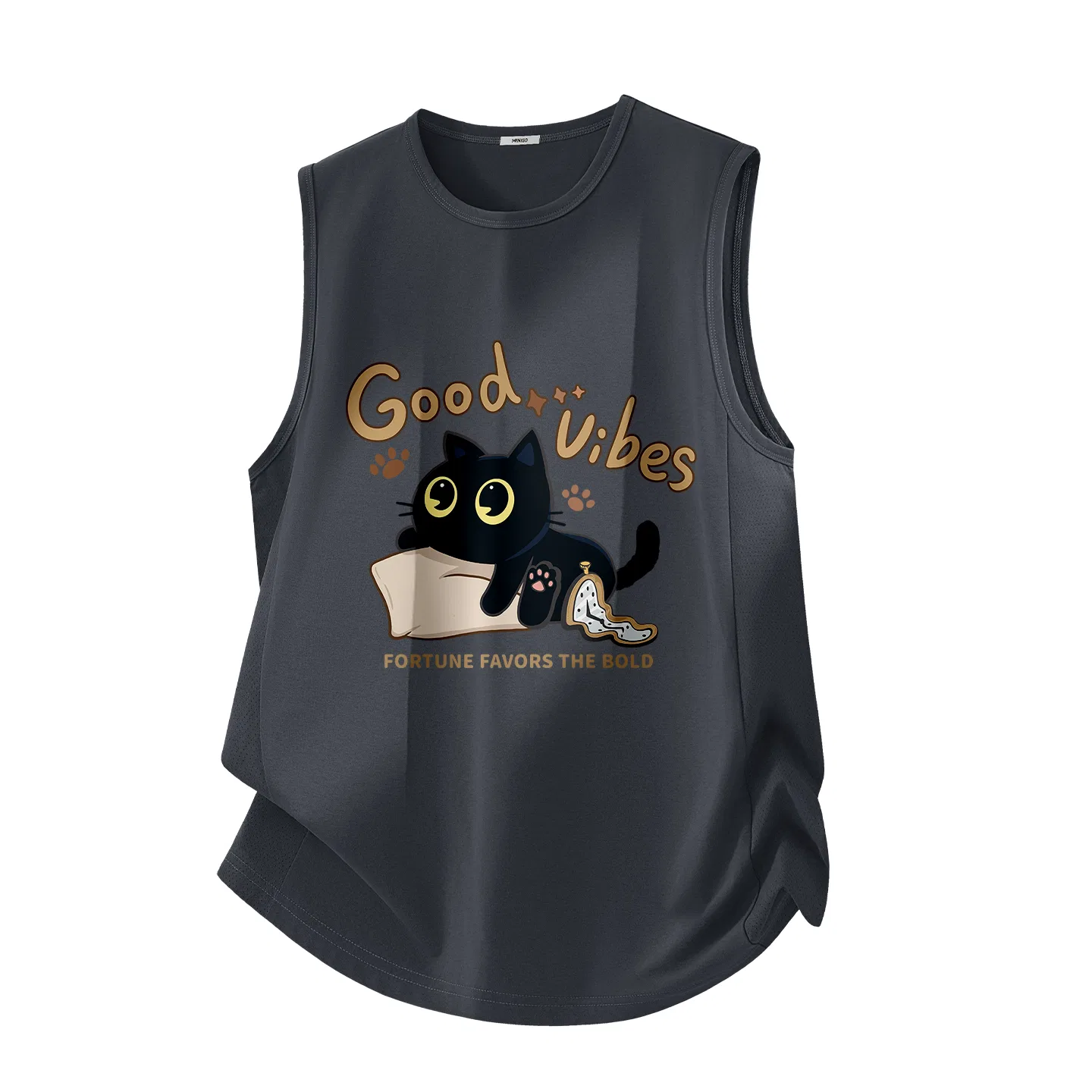 Детская майка с защитой UPF50+ Playful Kitten MINISO, Dark Gray