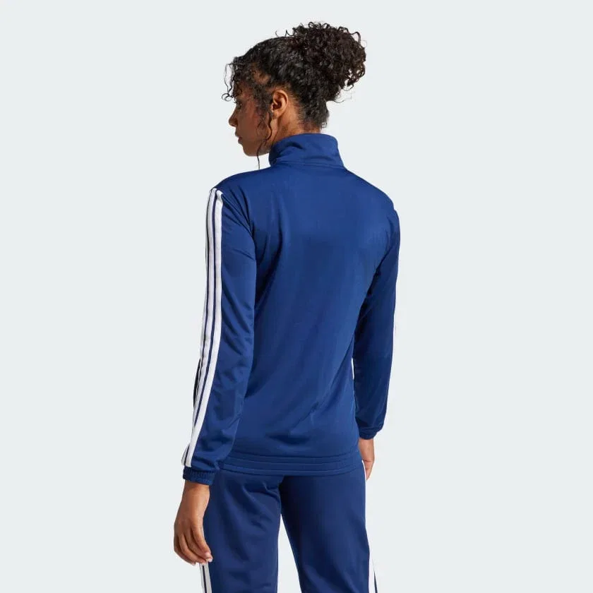 Женская куртка-трек adidas DAYREADY TRACKTOP, Dark Blue / White — фото 2