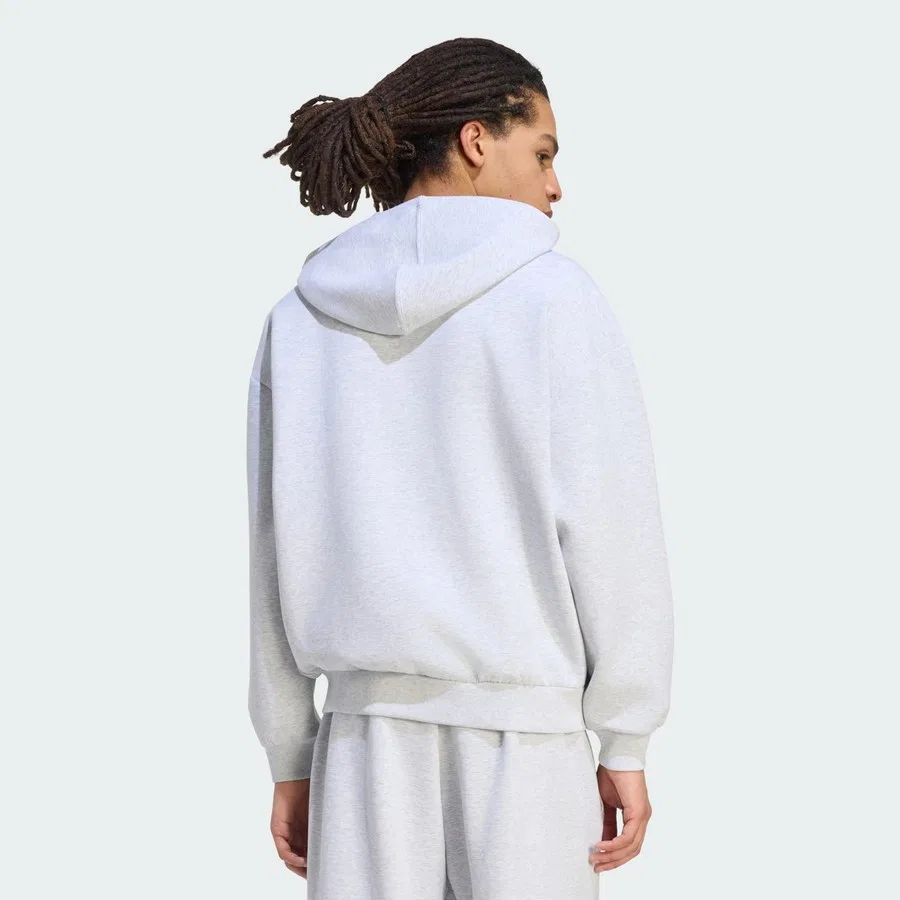 Худи с капюшоном, полная застежка-молния, модель Soft Lux, adidas, Хаки — фото 2