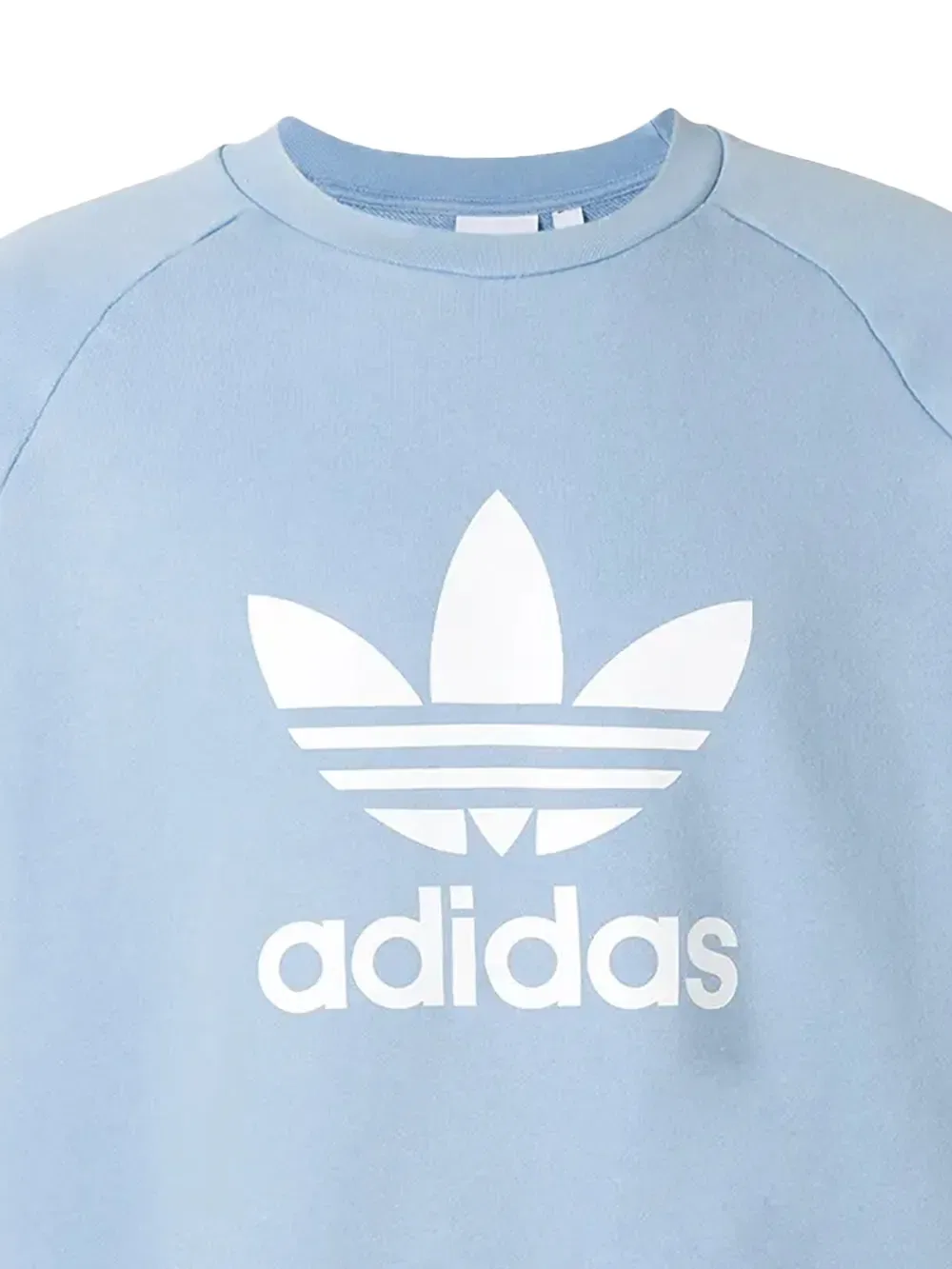 Толстовка Adidas Originals Trefoil Warm Up Crewshirt, синий — фото 2