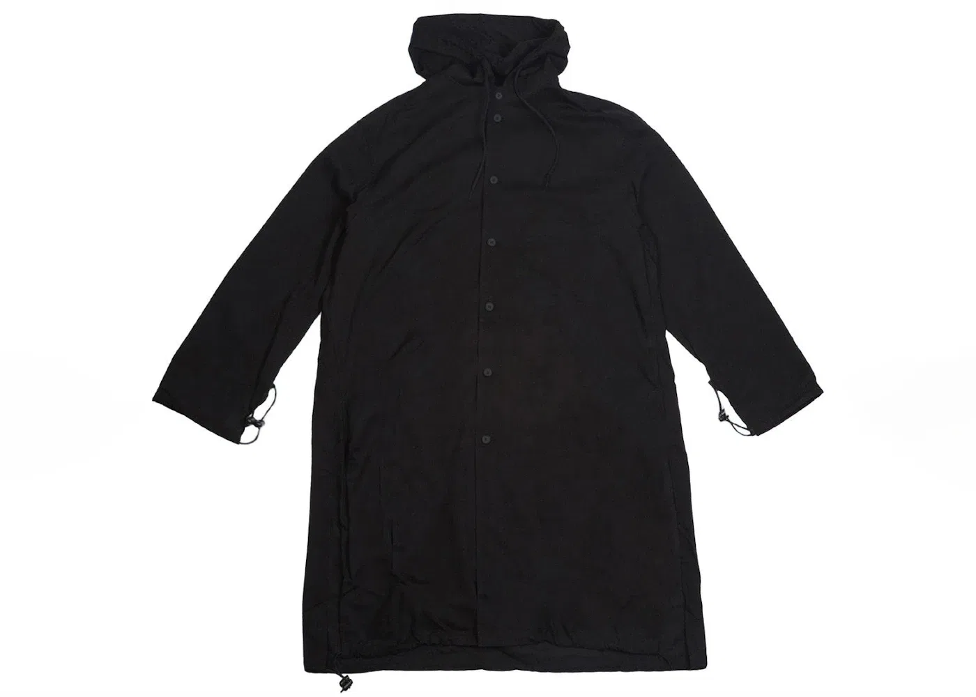 Мужская рубашка с капюшоном из тенсела и хлопка Adidas Y-3, Black