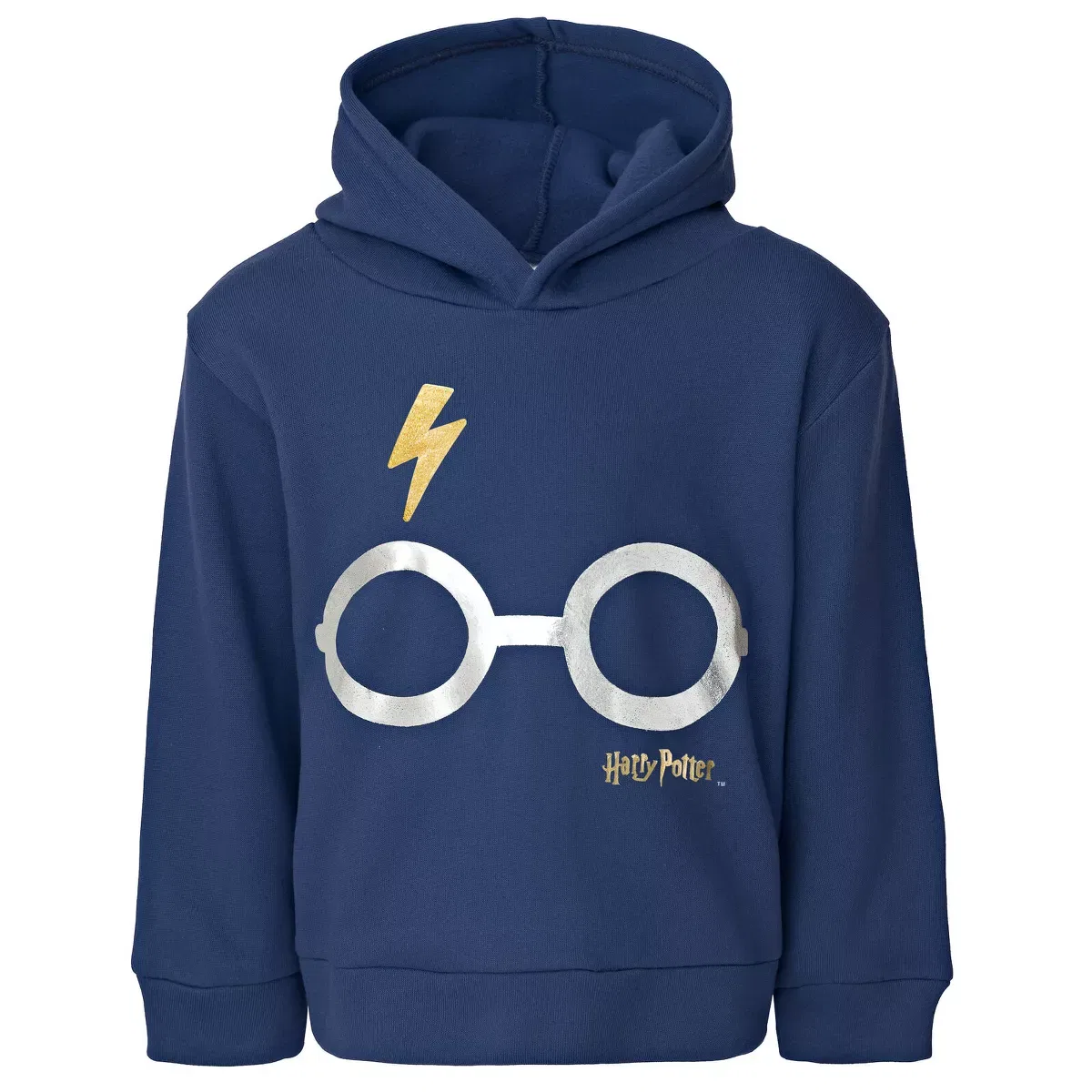 Детский свитшот с капюшоном с принтом Harry Potter, Синий