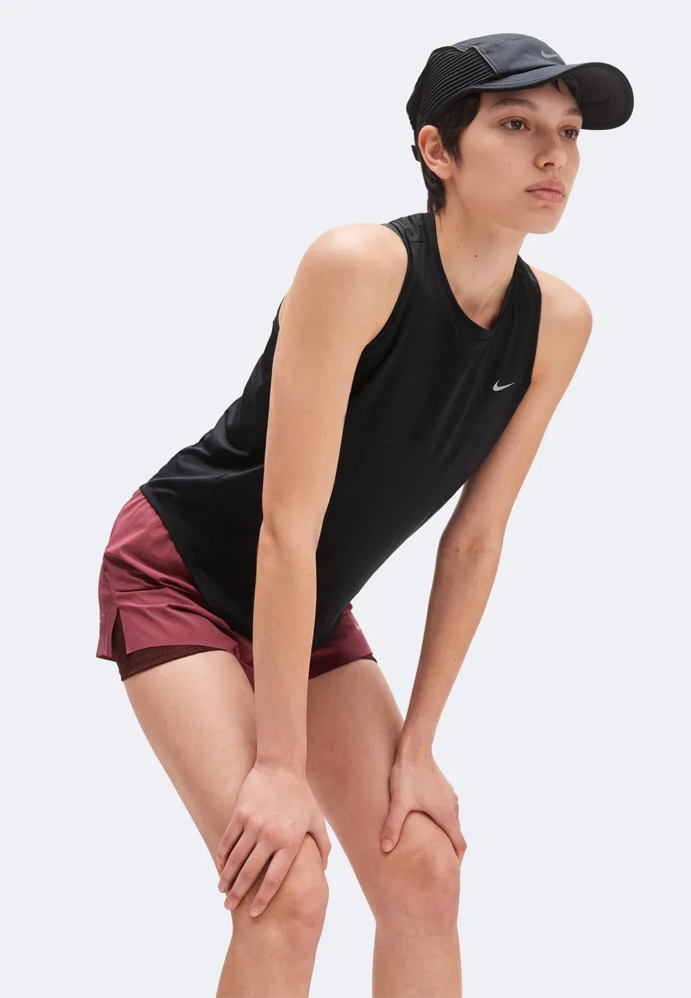 W nk swift df tank stndrd - top Nike Performance, Black — фото 4