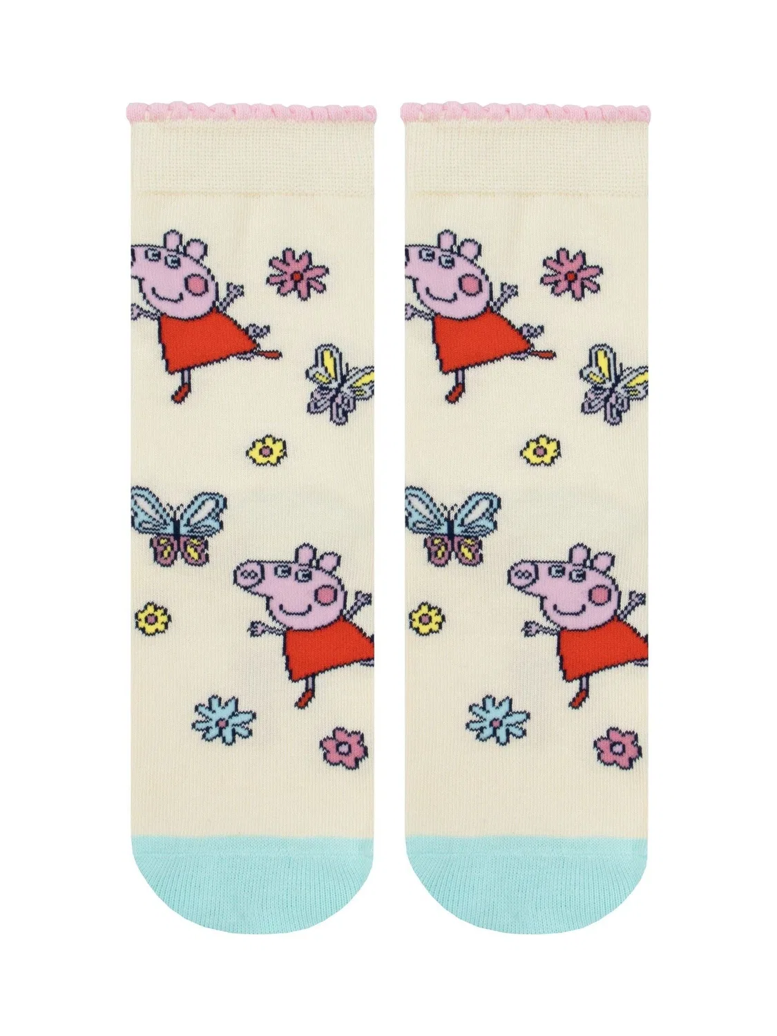 Носки Peppa Pig 3 пары Character, розовый — фото 4