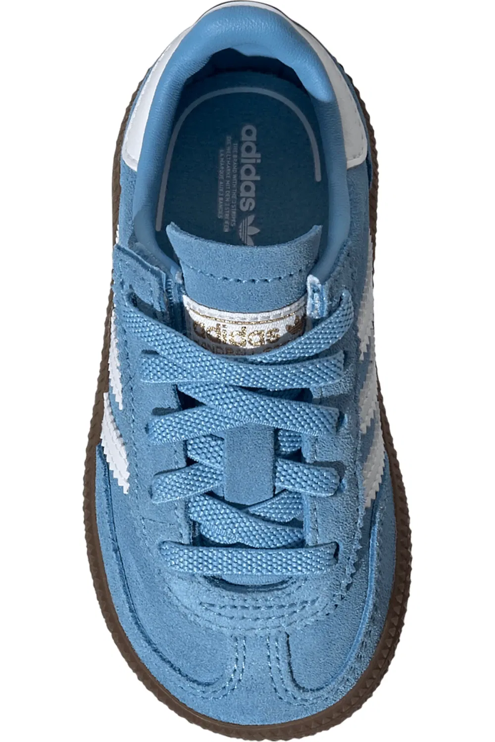 Кроссовки детские с эластичными шнурками Handball Spezial adidas, Ltblue/Ftw — фото 4