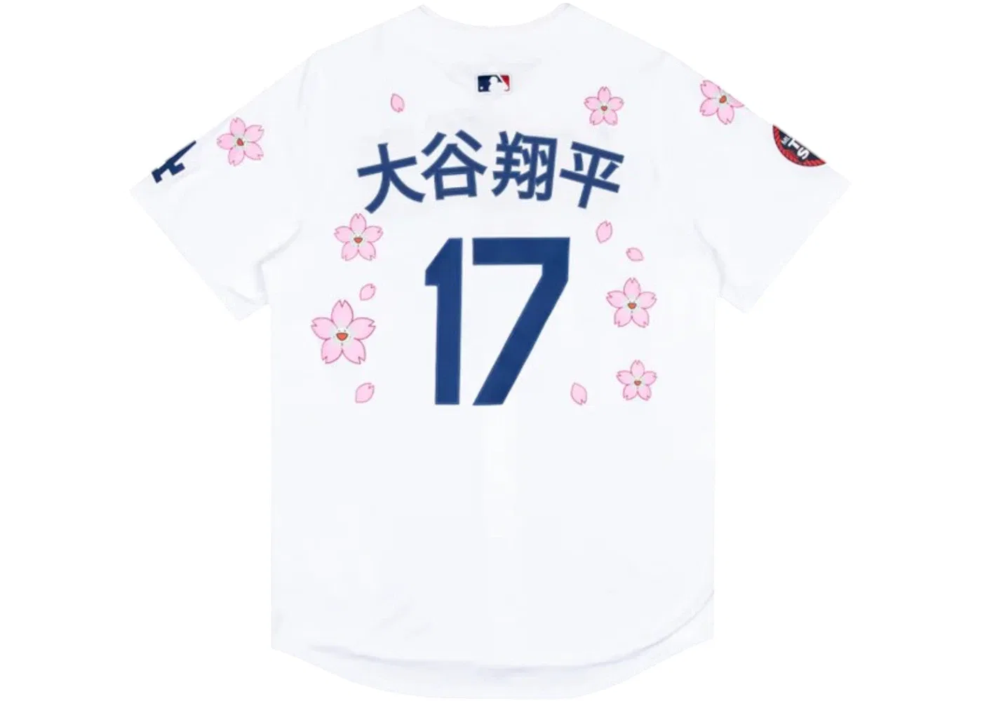 Мужская бейсбольная джерси с принтом Nike x Takashi Murakami x MLB World Tour Tokyo Series 2025 Dodgers Ohtani Kanji, White