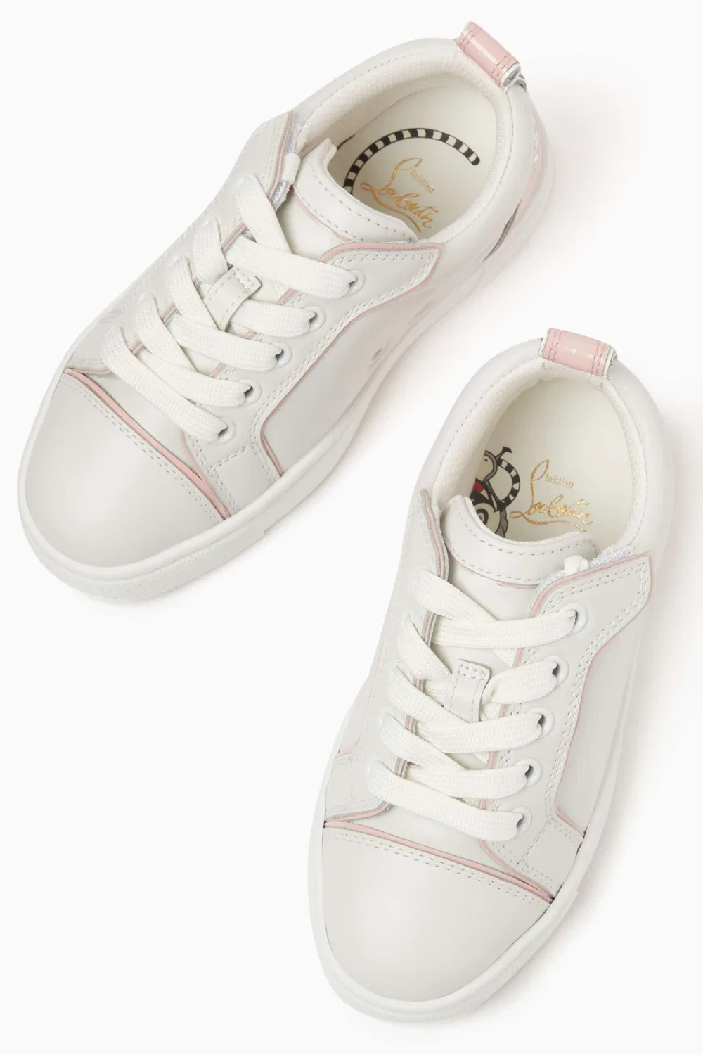 Кроссовки из телячьей кожи Funnyto Christian Louboutin, белый — фото 4