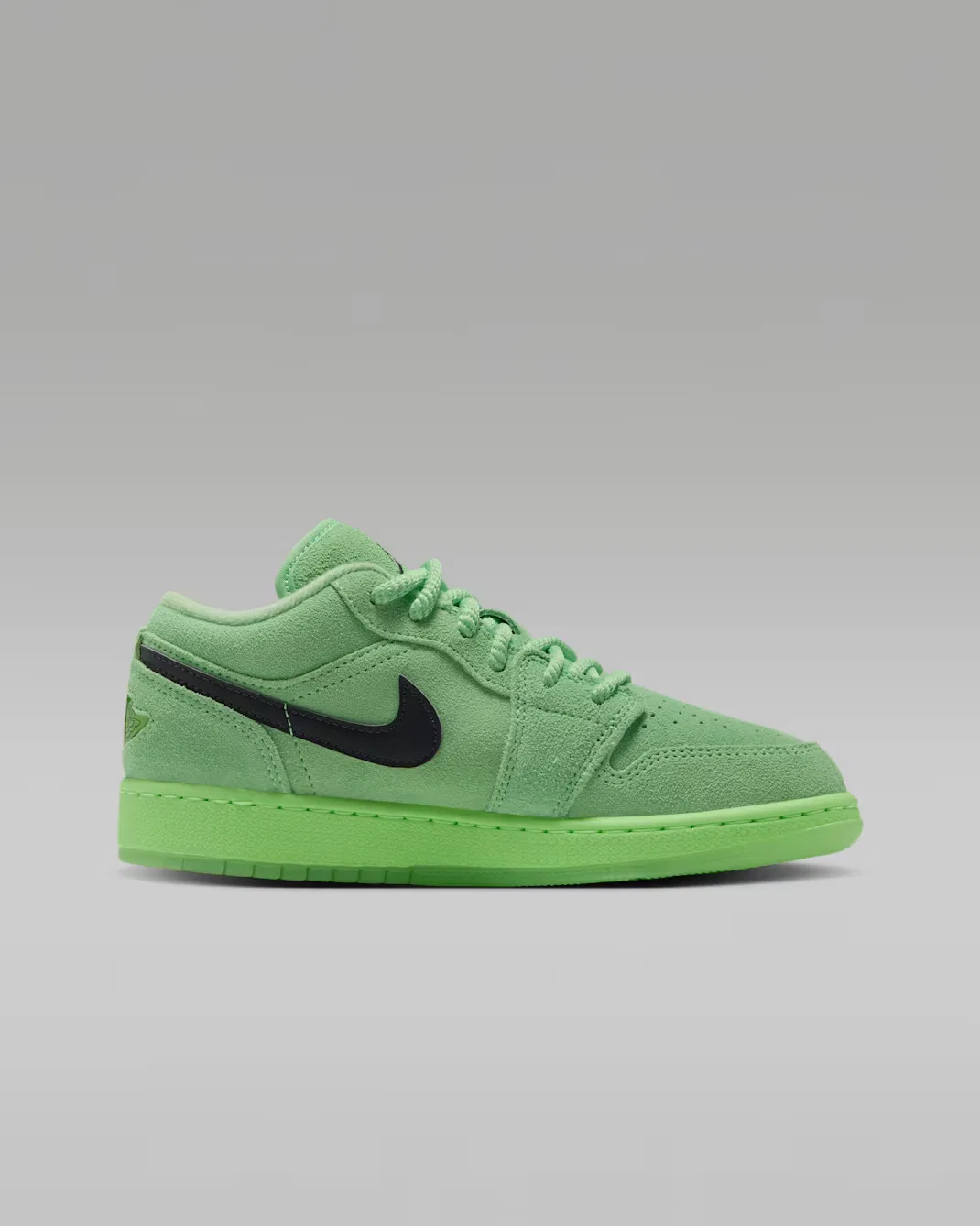 Кроссовки для детей постарше Air Jordan 1 Low SE, Lime Blast/Lime Blast/Anthracite — фото 3