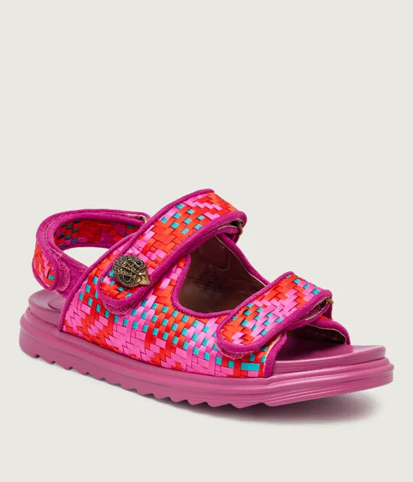 Детские сандалии для девочек с замшевой отделкой Mini Orson Kurt Geiger, Fuxia