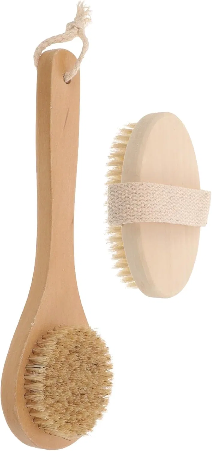 Щетка для тела с щетиной POPETPOP, 2 шт, 25.5x8x3 см