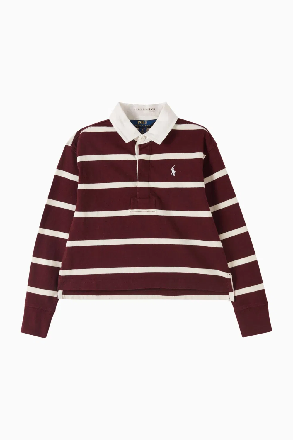 Поло с длинным рукавом в полоску Polo Ralph Lauren