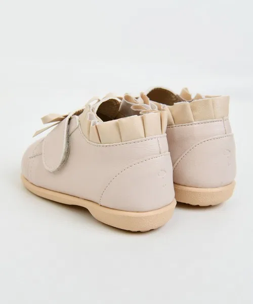 Детские туфли с бантом и рюшей Ivory Melody Shoes moimoln, Ivory — фото 4