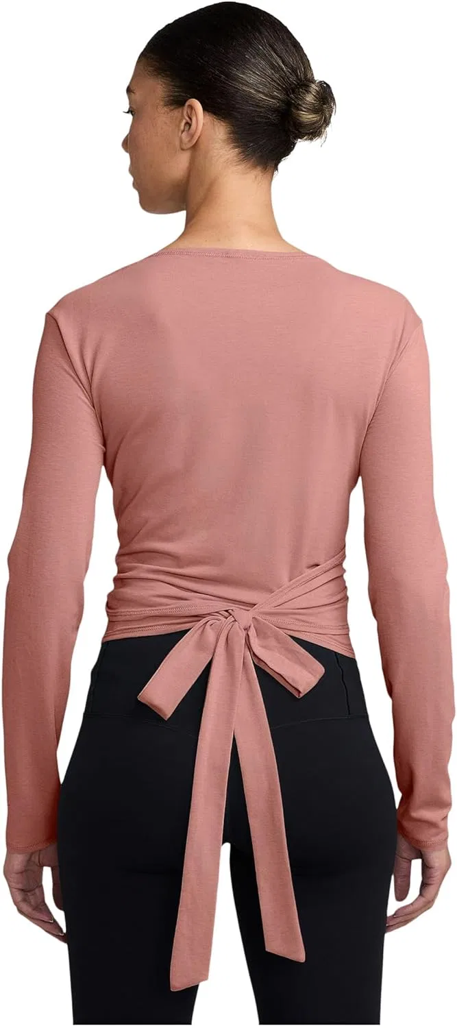 Женский свободный топ Dri-FIT Nike, Rust Pink/Canyon Rust — фото 2