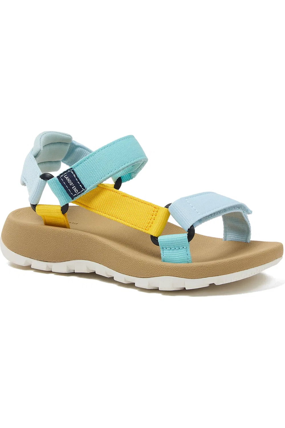 Сандалии детские для активного отдыха Traveler Sport Strap Lands' End, Multi/Aqua